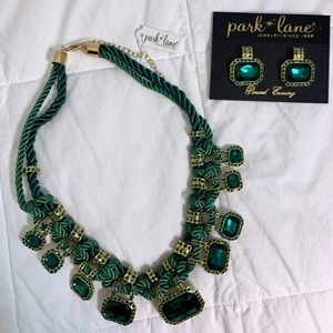Two piece necklace and earrings set